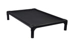 Kuranda Dog Bed - Chewproof - All Anodized Aluminum (Midnight Black) - Indoor/Outdoor- Elevated - Easy to Clean - Water Proof Fabric Coating - Ballistic Nylon Fabric