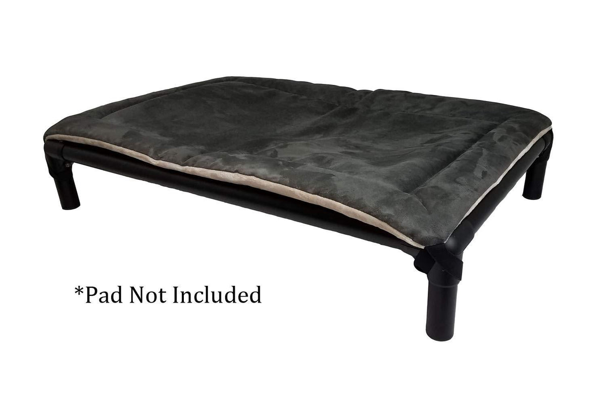 Kuranda Dog Bed - Chewproof - All Anodized Aluminum (Midnight Black) - Indoor/Outdoor- Elevated - Easy to Clean - Water Proof Fabric Coating - Ballistic Nylon Fabric
