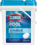 clorox xtra blue chlorine tablets 35 lb bucket xtrablue 3" tabs