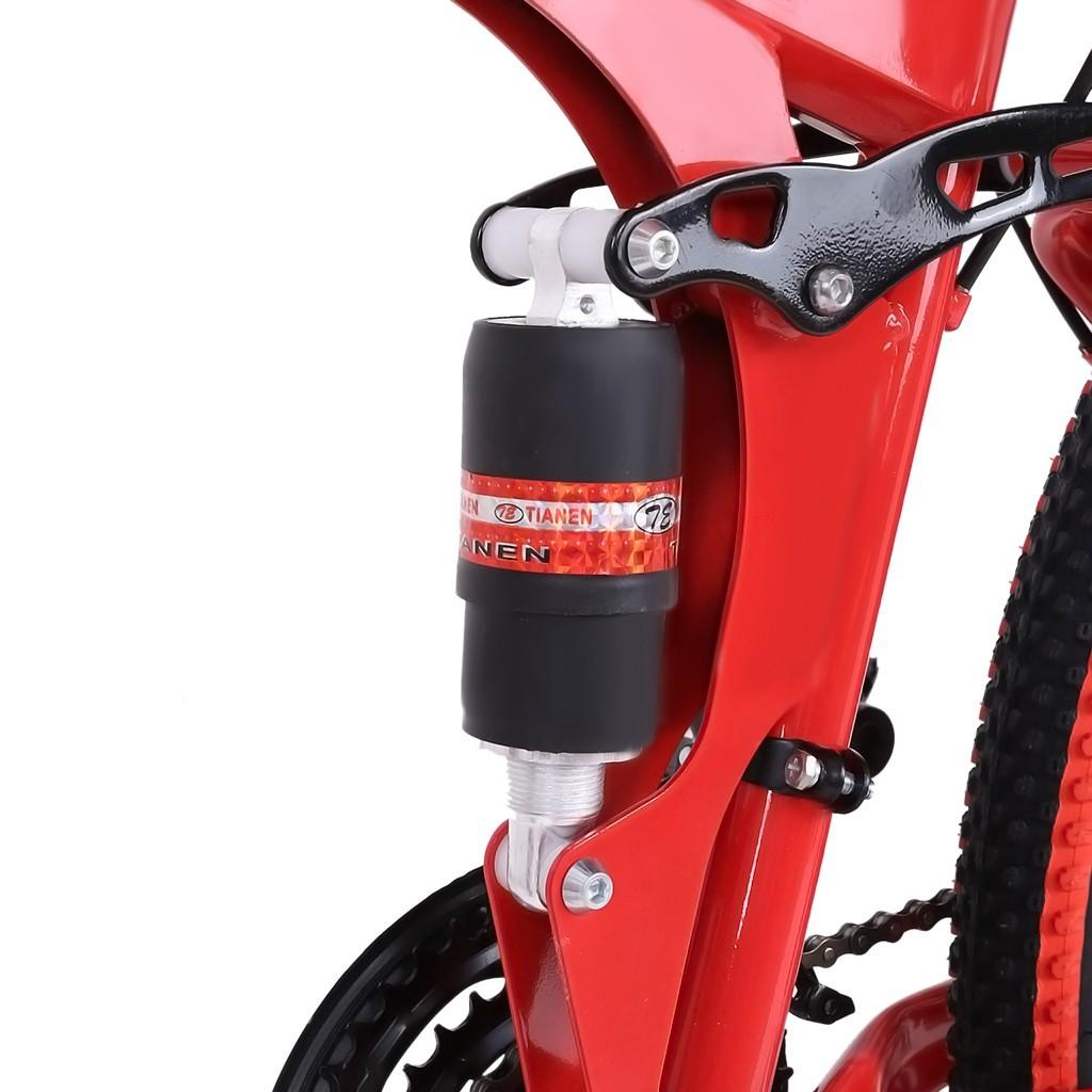 Fxbar 26in Folding Mountain Bike s 21 Speed Bicycle Full Suspension MTB Bikes