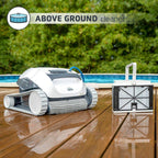 dolphin e10 robotic automatic pool cleaner for above ground pools 99996133-usf