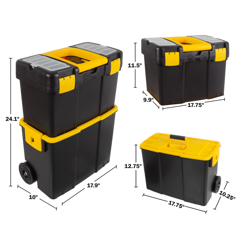 Portable Tool Box with Wheels