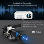 5000lm smart android projector full hd home theater movie bt tv bundle bracket