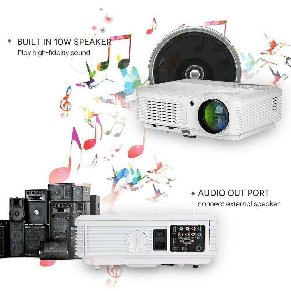 5000lm smart android projector full hd home theater movie bt tv bundle bracket