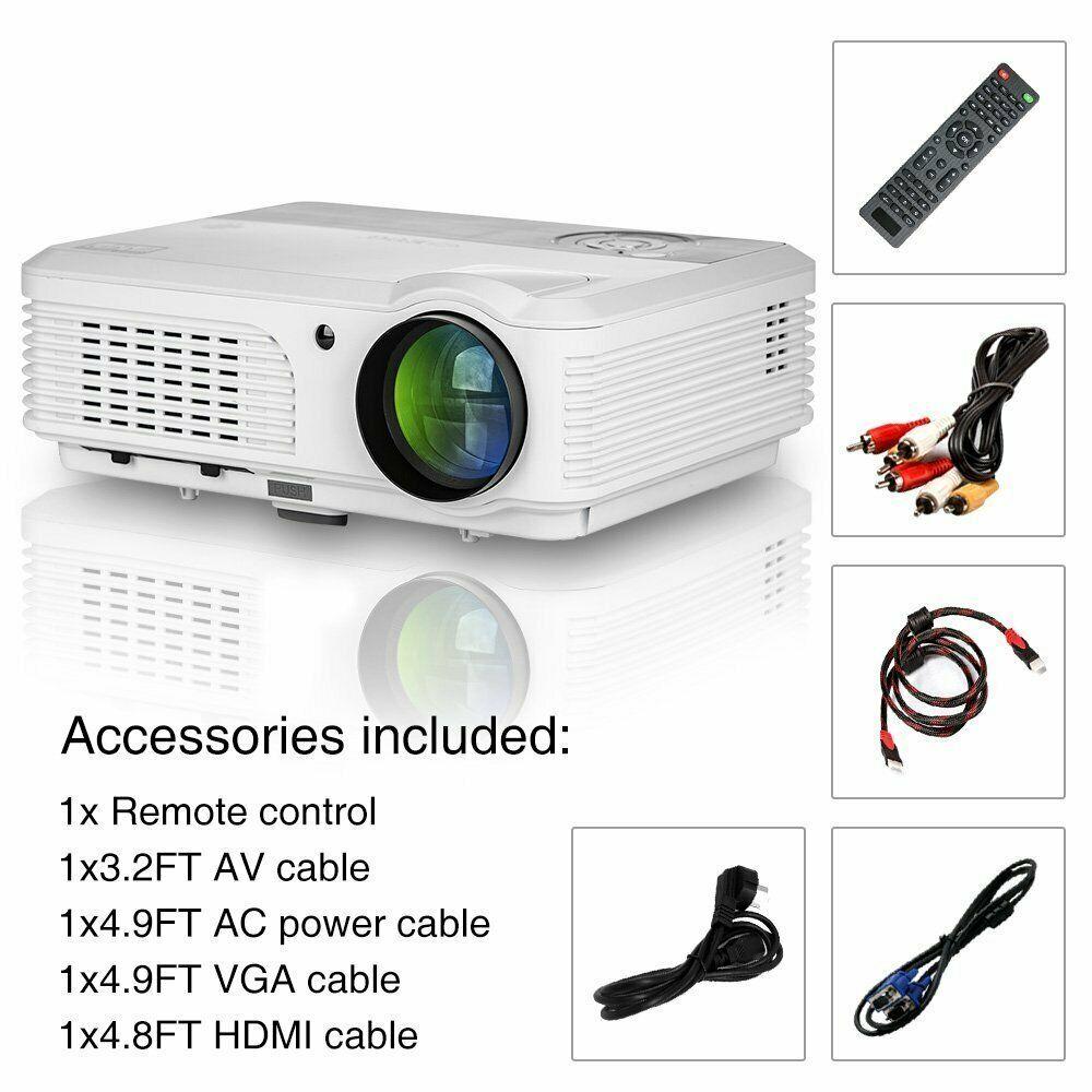 5000lm smart android projector full hd home theater movie bt tv bundle bracket
