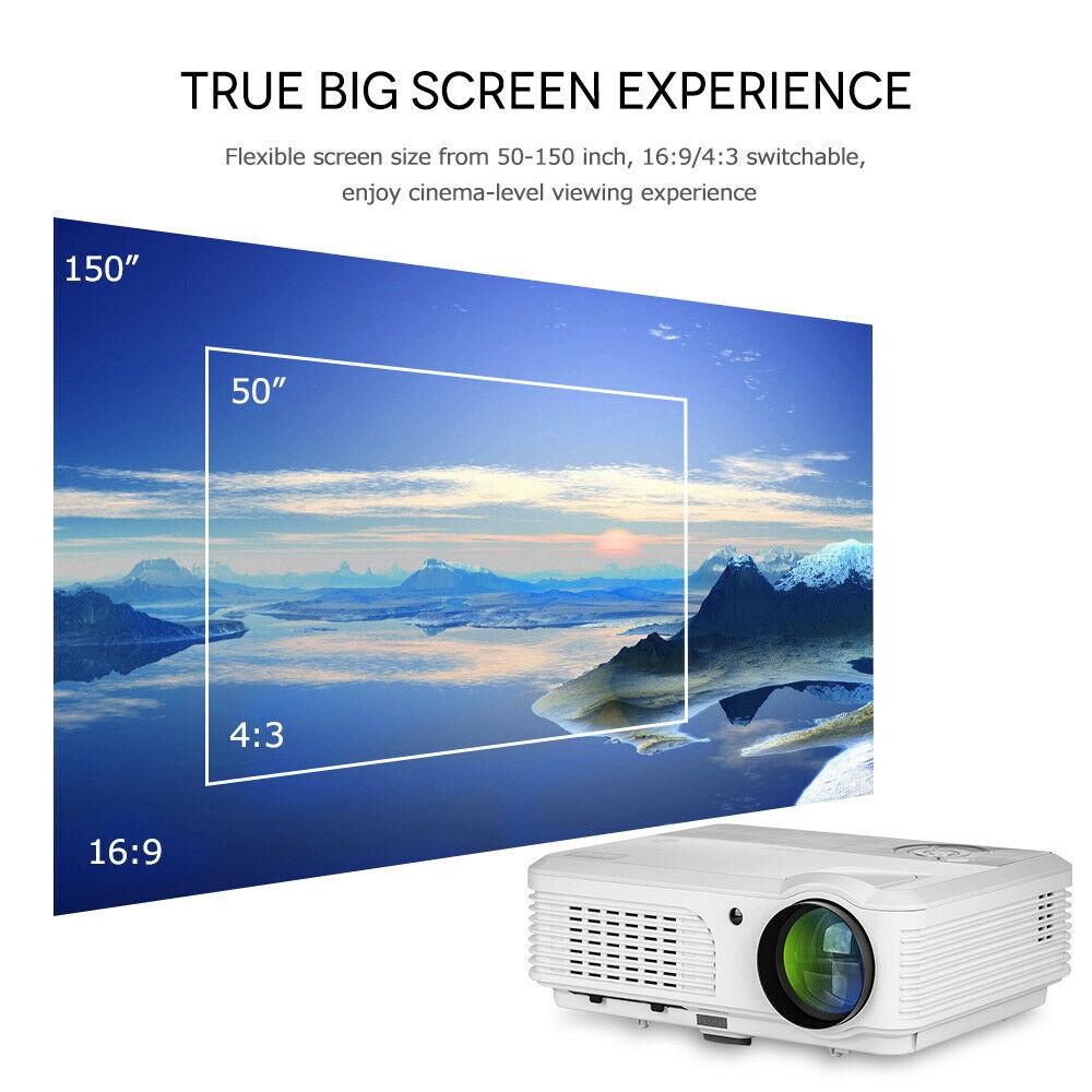 5000lm smart android projector full hd home theater movie bt tv bundle bracket