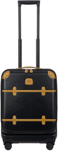 Bellagio 2.0 Spinner Trunk with Pocket - 21" Carry On Suitcase - TSA Approved Luggage - Black