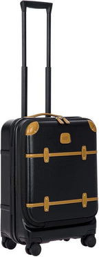 Bellagio 2.0 Spinner Trunk with Pocket - 21" Carry On Suitcase - TSA Approved Luggage - Black