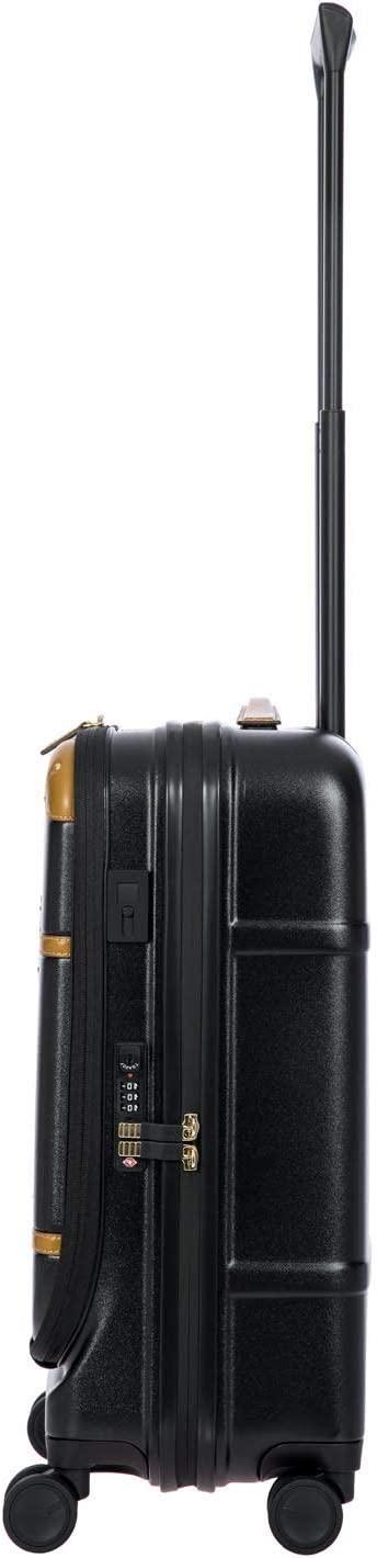 Bellagio 2.0 Spinner Trunk with Pocket - 21" Carry On Suitcase - TSA Approved Luggage - Black