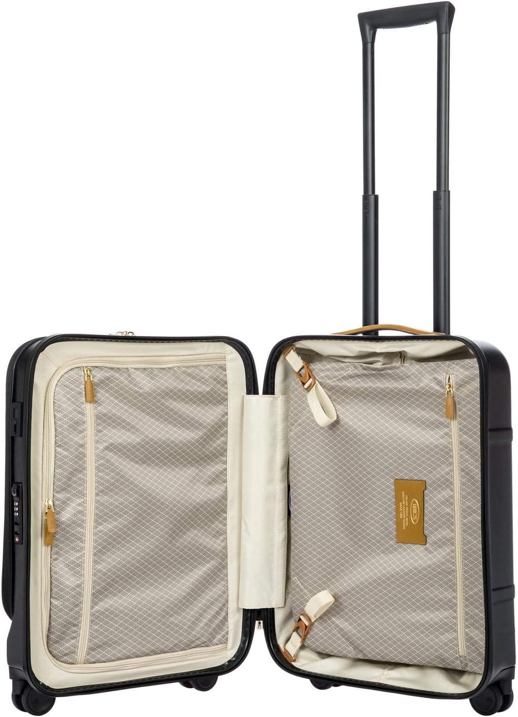 Bellagio 2.0 Spinner Trunk with Pocket - 21" Carry On Suitcase - TSA Approved Luggage - Black