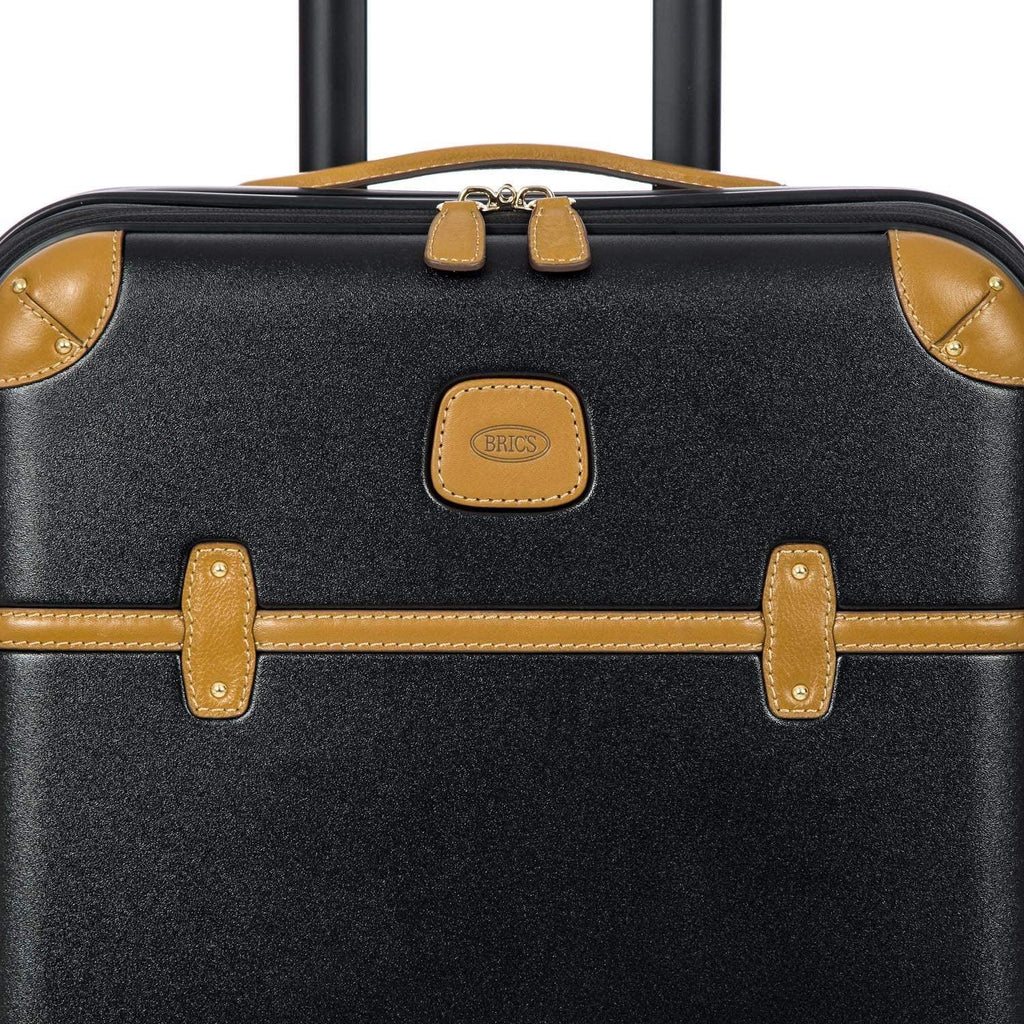 Bellagio 2.0 Spinner Trunk with Pocket - 21" Carry On Suitcase - TSA Approved Luggage - Black