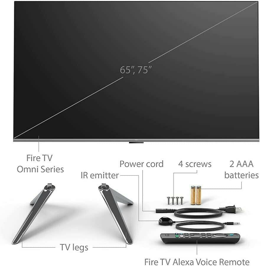 fire tv 65" omni series 4k uhd smart tv with dolby vision, hands-free with alexa