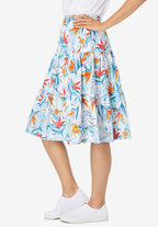 jersey knit tiered skirt