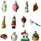 Old World Christmas Bride's Tree Glass Ornament 12 Piece Set