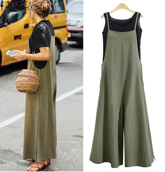 2021 Women Solid Brief Cotton Dungaree Overalls
