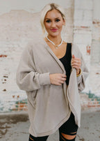 cardigan - mocha