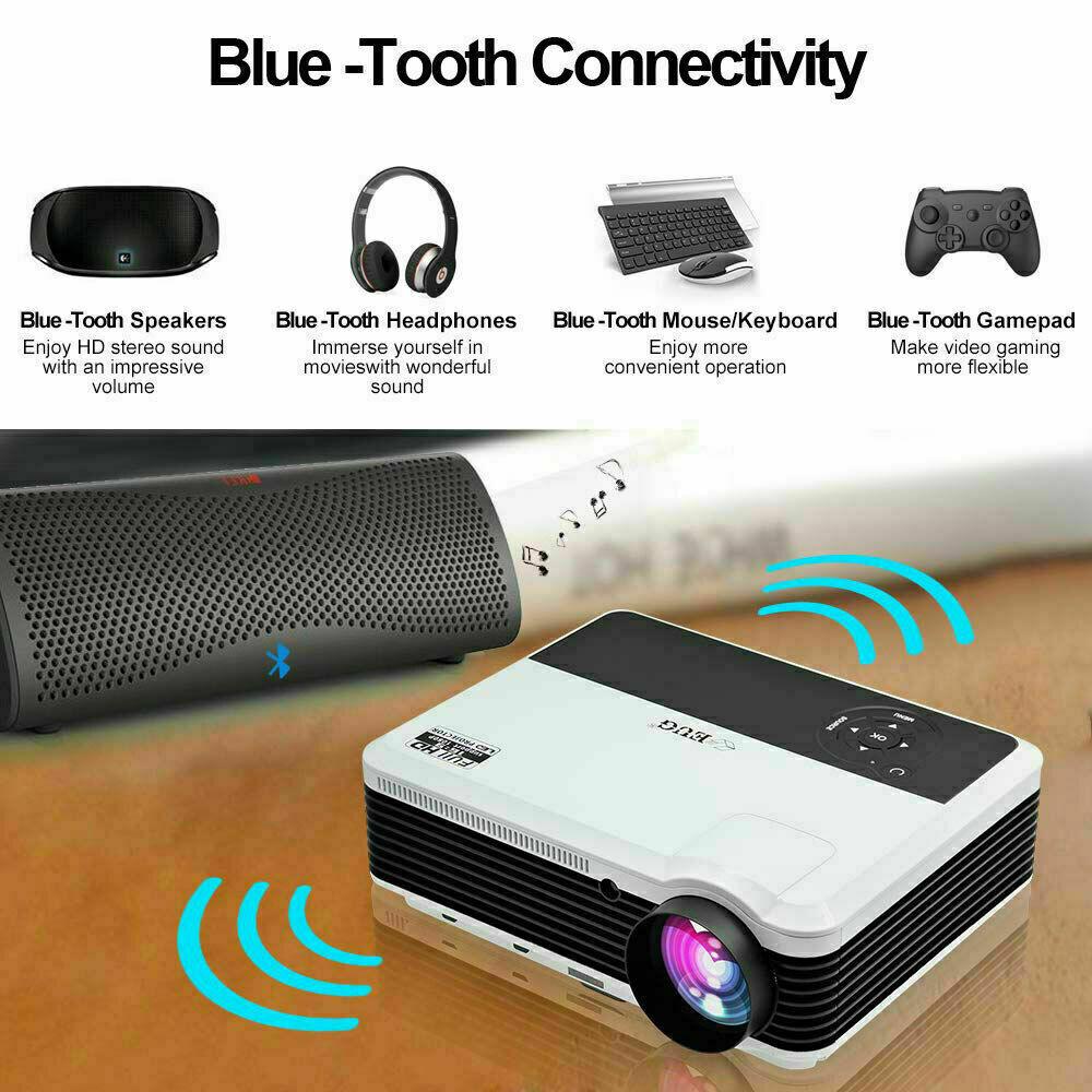 led proyector hd wifi smart projector android bt airplay for iphone hdmi usb tv