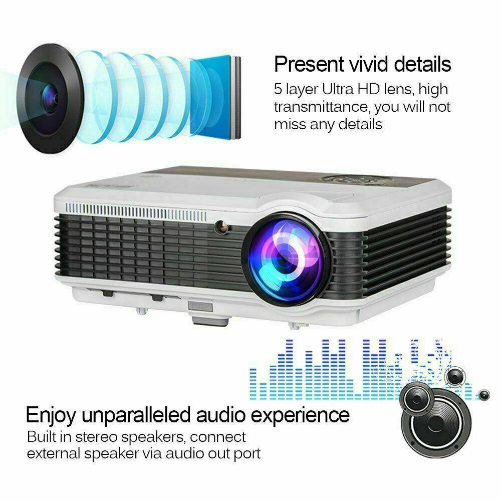 led proyector hd wifi smart projector android bt airplay for iphone hdmi usb tv