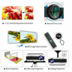 led proyector hd wifi smart projector android bt airplay for iphone hdmi usb tv