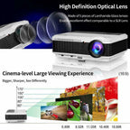 led proyector hd wifi smart projector android bt airplay for iphone hdmi usb tv