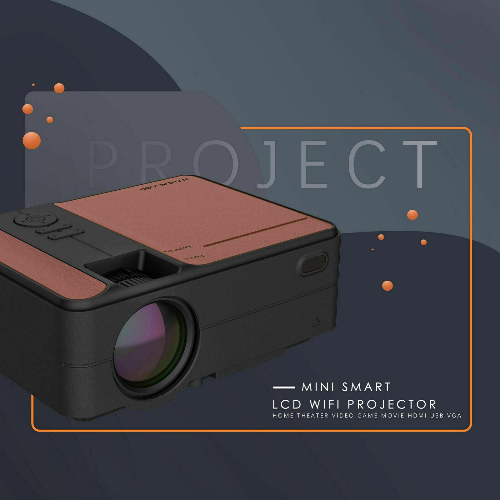 led proyector hd wifi smart projector android bt airplay for iphone hdmi usb tv