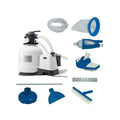 intex 3000 gph above ground pool sand filter pump w/ deluxe pool maintenance kit