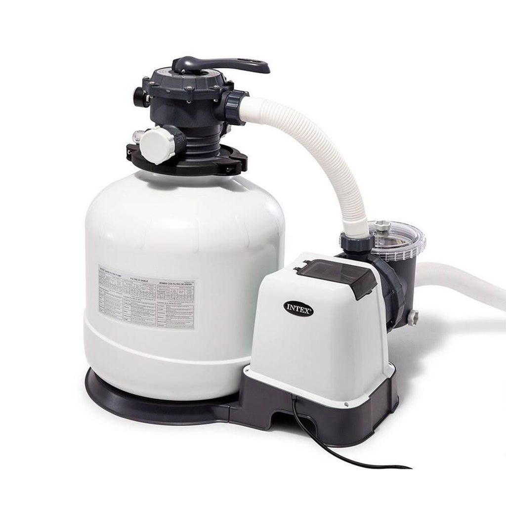 intex 3000 gph above ground pool sand filter pump w/ deluxe pool maintenance kit