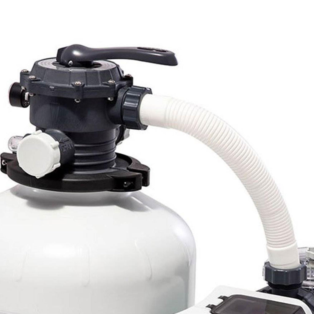 intex 3000 gph above ground pool sand filter pump w/ deluxe pool maintenance kit
