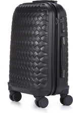 Le Maurice &amp; Co Carry On Luggage Bag - 20-Inch Hardshell Lightweight Rolling Suitcase, Parisian  Spinner Hardside Road Runner Travel with 8 Wheels TSA Lock (Mystic Black) Mystic Black