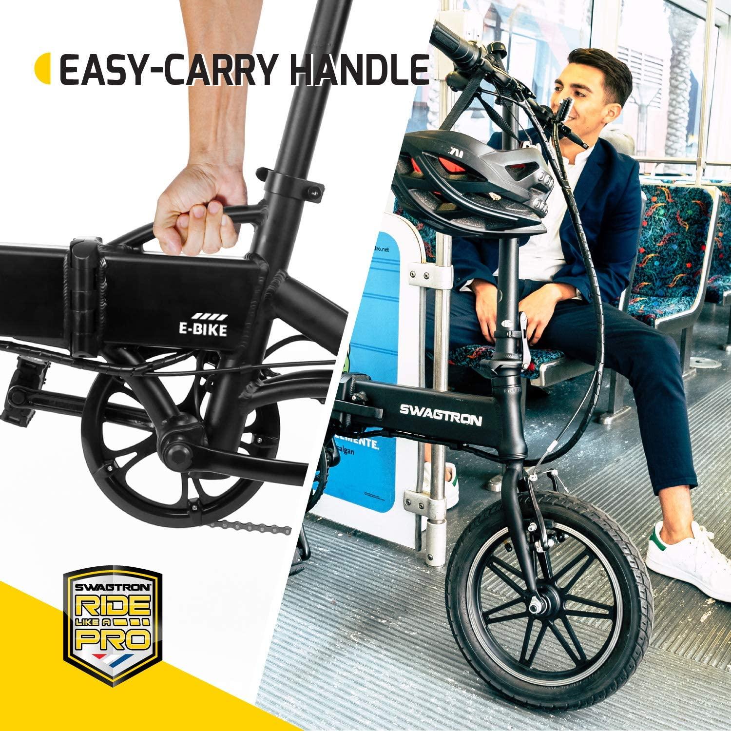 Swagtron Swagcycle EB5 Pro Plus Folding Electric Bike City eBike