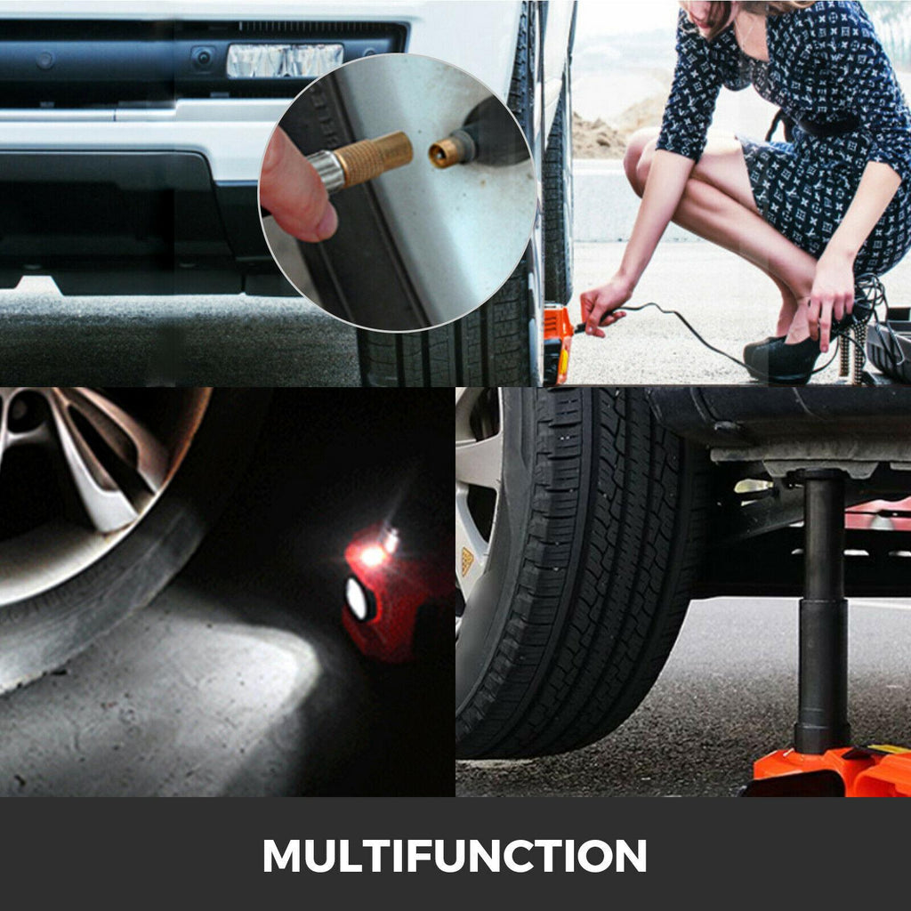 3 in 1 12V DC 3T Electric Hydraulic Floor Jack Lift Car Repair Trucks