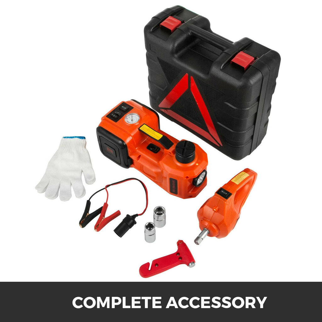 3 in 1 12V DC 3T Electric Hydraulic Floor Jack Lift Car Repair Trucks