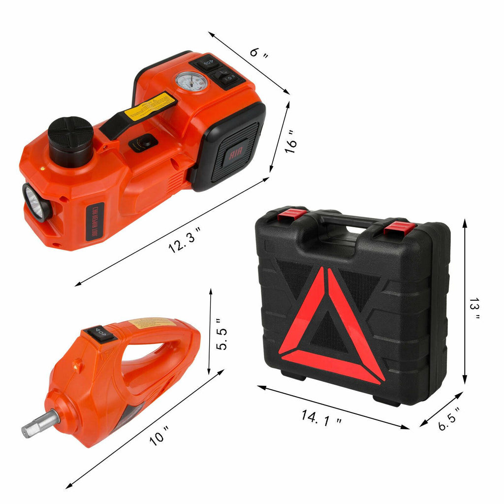 3 in 1 12V DC 3T Electric Hydraulic Floor Jack Lift Car Repair Trucks