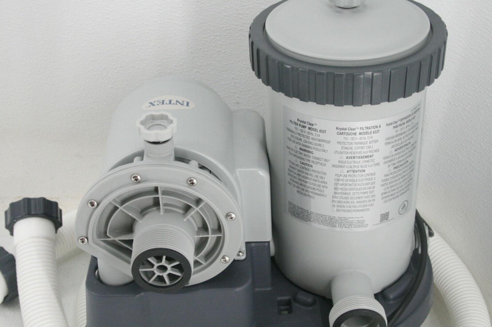 intex 28633eg c2500 krystal clear cartridge filter pump for above ground pools