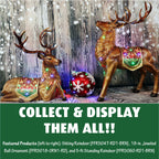 Fraser Hill Farm Indoor/Outdoor Oversized Christmas Decor w/ Long-Lasting LED Lights, 18-In. Jeweled Ball Ornament w/Snowflake  in Red