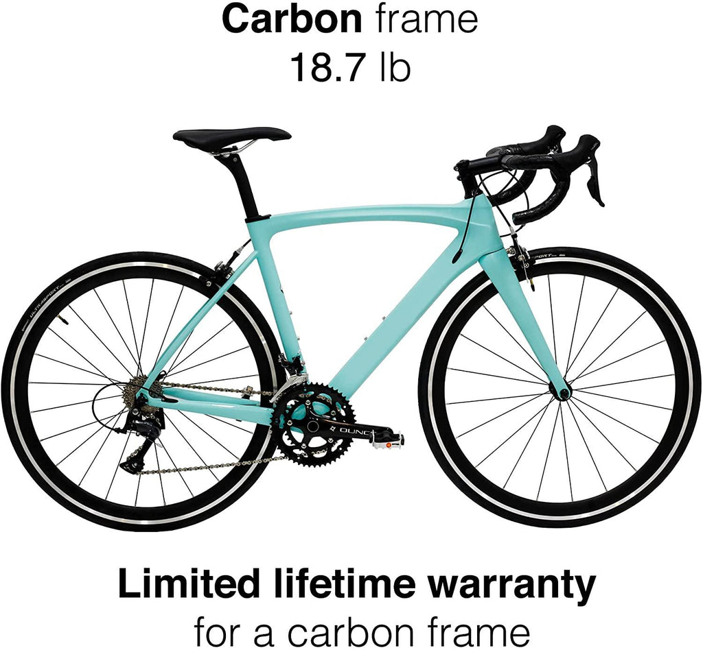 HeartsBio Carbon Road Bike Model H 18.7 lb – Custom Bike Club Logo Carbon Fiber Frame Road Bike with  SORA 18 Speeds