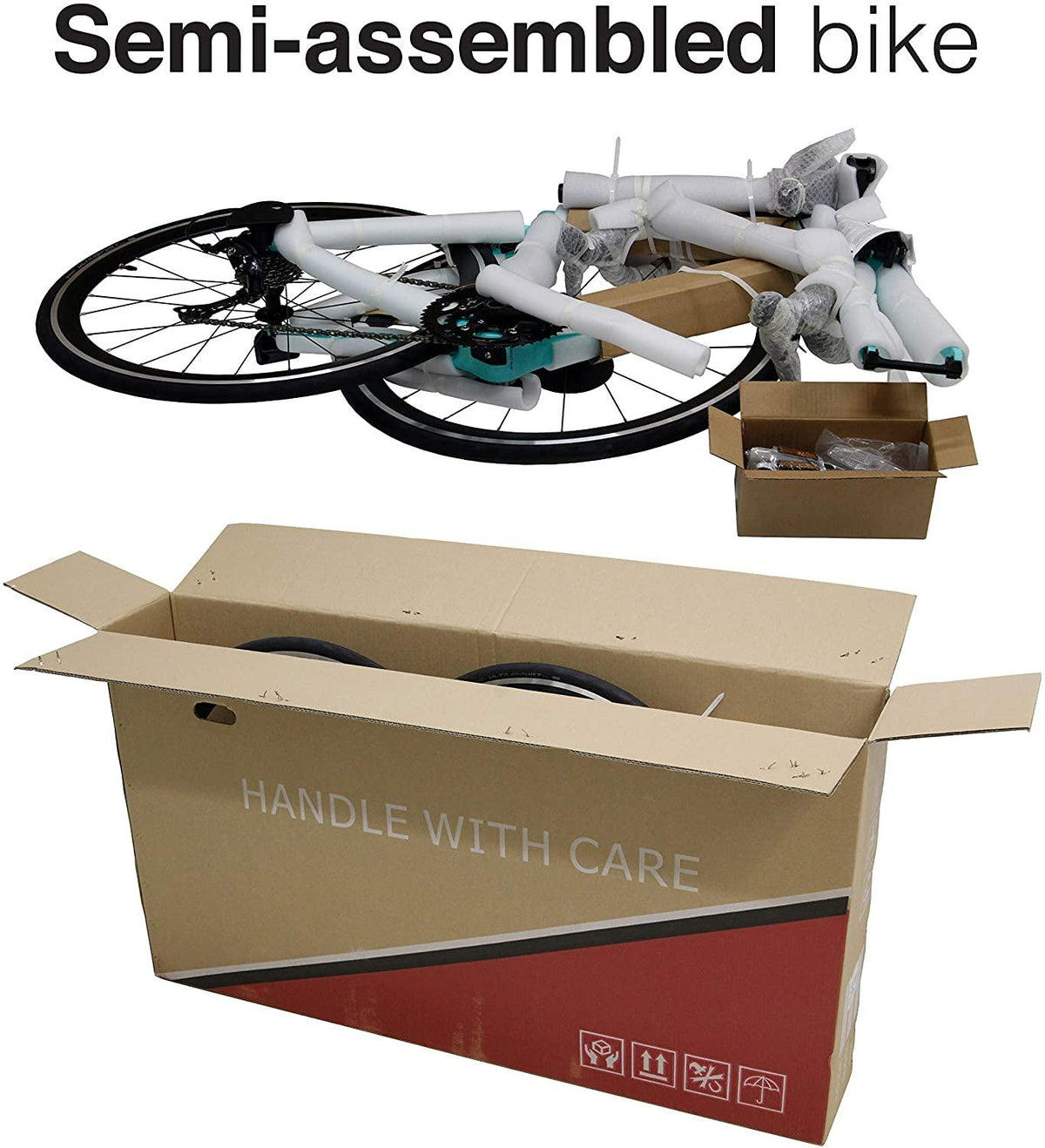 HeartsBio Carbon Road Bike Model H 18.7 lb – Custom Bike Club Logo Carbon Fiber Frame Road Bike with  SORA 18 Speeds