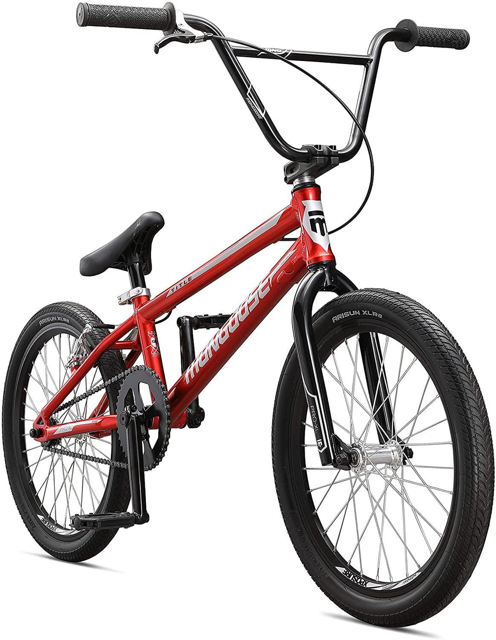 Mongoose Title Micro, Mini, Junior, Pro and  BMX Race Bike, 20-Inch Wheels, Beginners to Intermediate Riders, Lightweight Aluminum Frame, Internal Cable Routing
