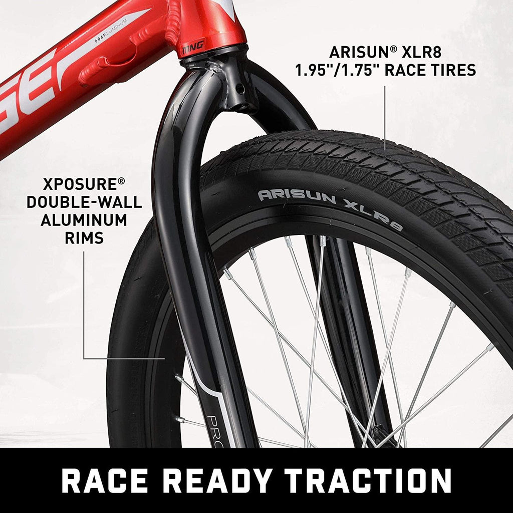 Mongoose Title Micro, Mini, Junior, Pro and  BMX Race Bike, 20-Inch Wheels, Beginners to Intermediate Riders, Lightweight Aluminum Frame, Internal Cable Routing