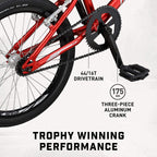 Mongoose Title Micro, Mini, Junior, Pro and  BMX Race Bike, 20-Inch Wheels, Beginners to Intermediate Riders, Lightweight Aluminum Frame, Internal Cable Routing