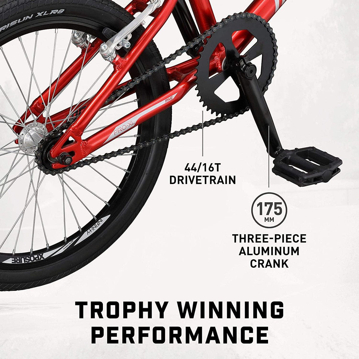 Mongoose Title Micro, Mini, Junior, Pro and  BMX Race Bike, 20-Inch Wheels, Beginners to Intermediate Riders, Lightweight Aluminum Frame, Internal Cable Routing
