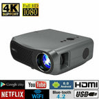 8500lm smart tv projector 5g wifi 4k home theater movie bt office airplay apps