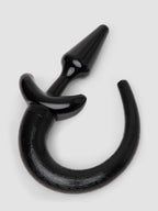 Master Series Pedigree Puppy Play Animal Tail Butt Plug 4 Inch, Black