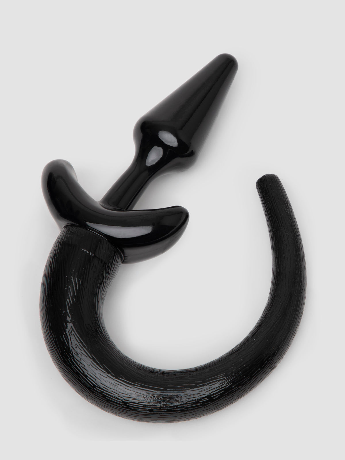 Master Series Pedigree Puppy Play Animal Tail Butt Plug 4 Inch, Black