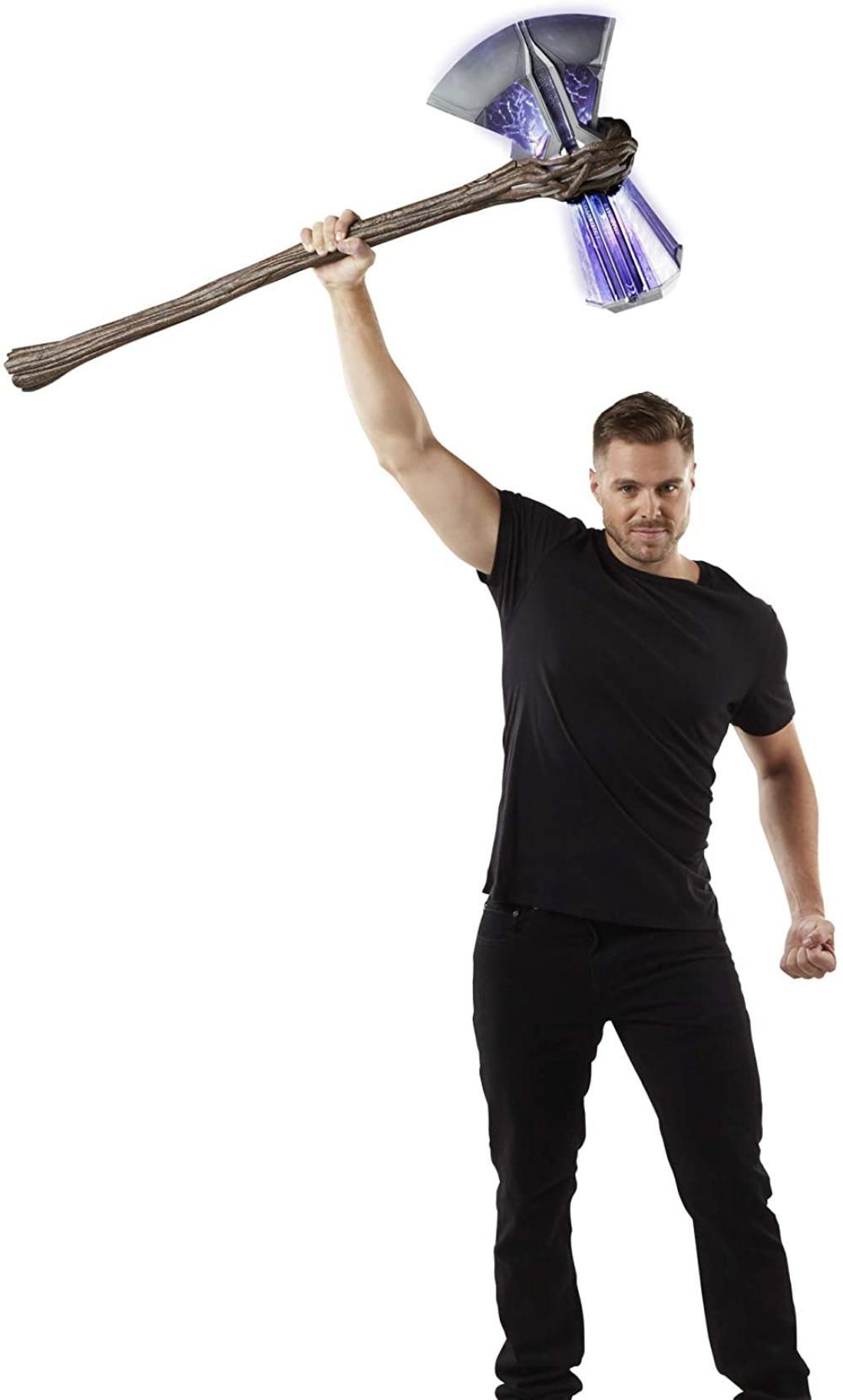 Avengers Marvel Endgame Marvel Legends Stormbreaker Electronic Axe Thor Premium Roleplay Item with Sound FX, for Fans, Collectors, and Adults, GEAR.., By Visit Avengers Store