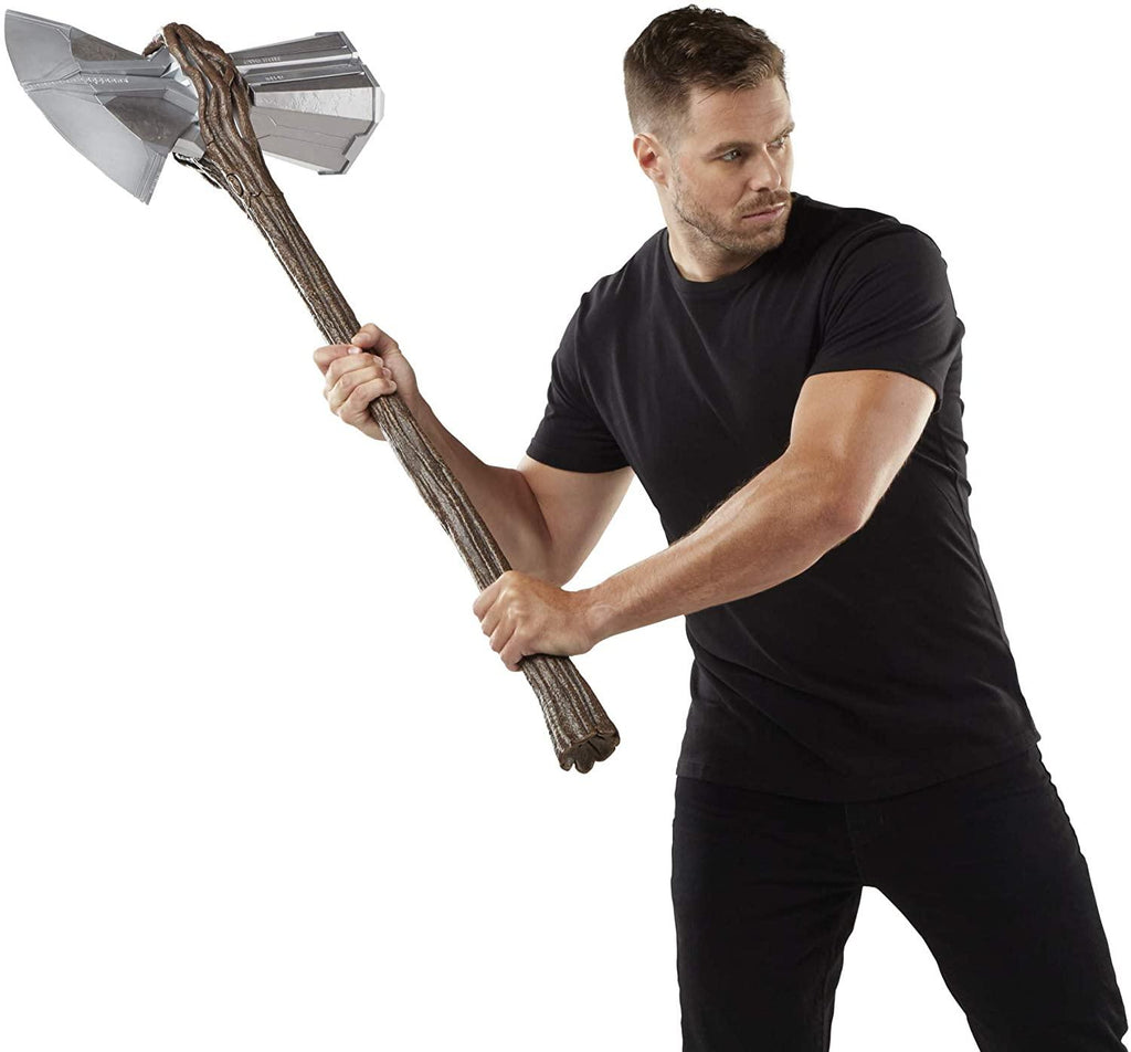 Avengers Marvel Endgame Marvel Legends Stormbreaker Electronic Axe Thor Premium Roleplay Item with Sound FX, for Fans, Collectors, and Adults, GEAR.., By Visit Avengers Store