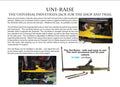 Advance Adapters 15-1000 Uni-Raise Frame Lift Jack,New,Trans