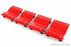 Set of (4) Auto Dolly Car Dolly Wheel Tire 12"x16" Skate 6000lb Repair Slide