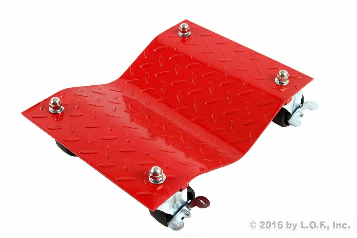 Set of (4) Auto Dolly Car Dolly Wheel Tire 12"x16" Skate 6000lb Repair Slide