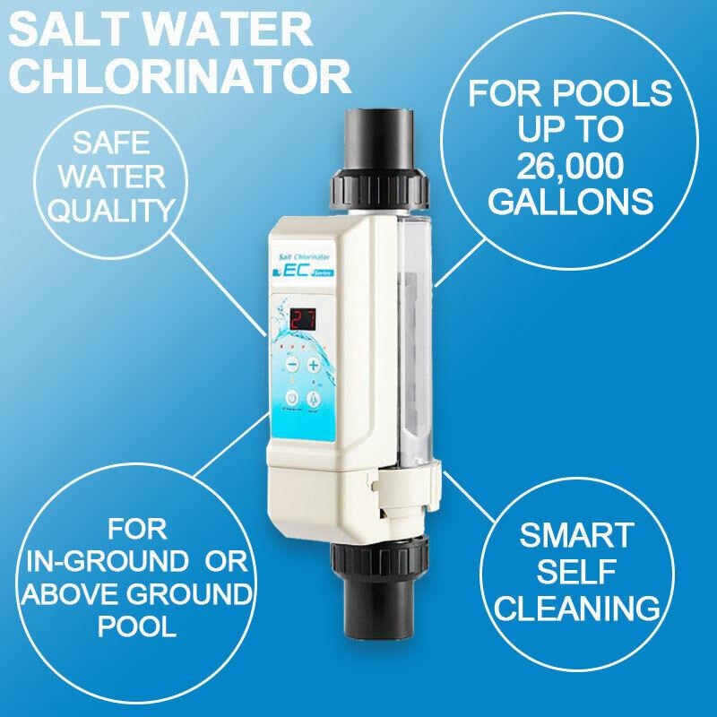 us ec20 salt water pool electronic salt chlorine generator system ≤ 26k gal